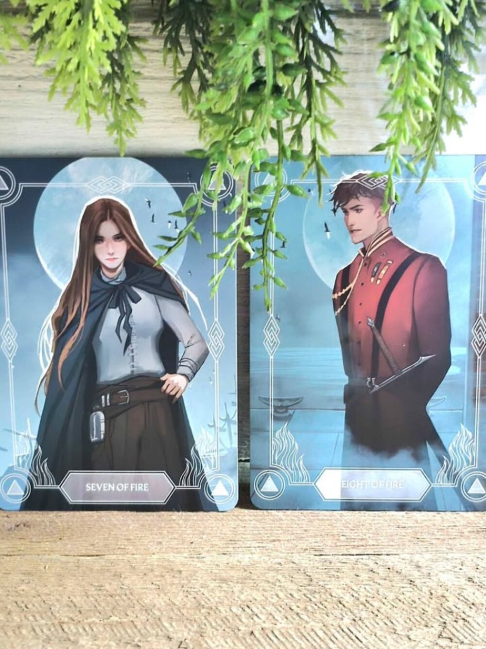 Fairyloot To Drown a Witch by Lindsey Olsson Seven & Eight of Fire Tarot Cards